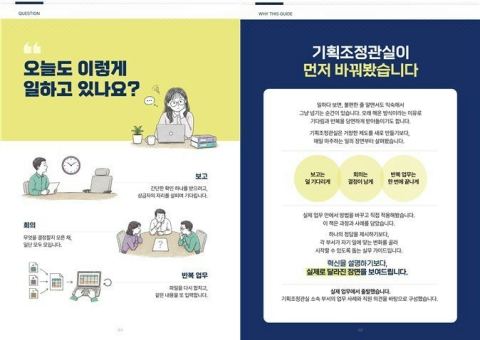 인사처, '일하는 방식 혁신 안내자료' 배포…보고 단계 줄이고 출장 정산은 직접 처리