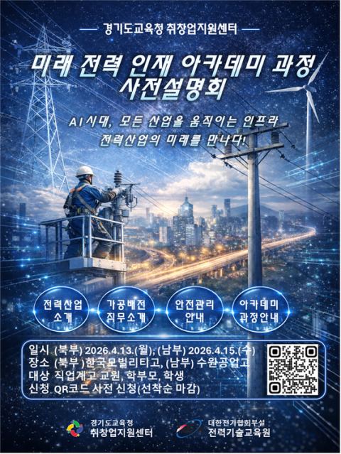 [경기도교육청] 경기 직업계고 학생, 전력산업 실무 안전하게 배우고 취업까지 잇는다