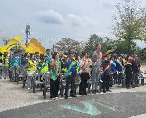 아산시, 충남 자원봉사 릴레이 대장정 첫 출발…6월 페스티벌 성공 개최 기원