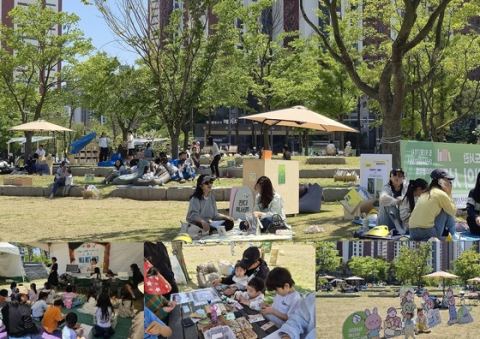 아산 야외도서관 2700여 명 방문 성황…탕정 한들물빛공원서 책·음악·자연 어우러져