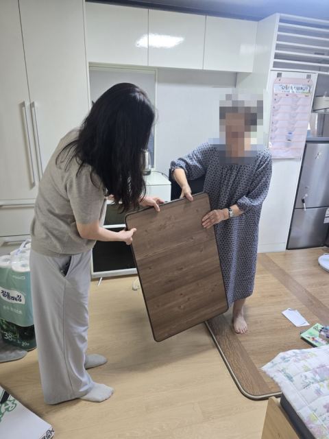 천안 일봉동, 화재 피해 독거노인에 특수청소·생필품 긴급지원