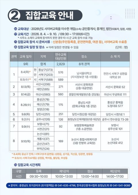 충남도, 공인중개사 연수교육 직접 운영…전세사기 예방 실무교육 강화