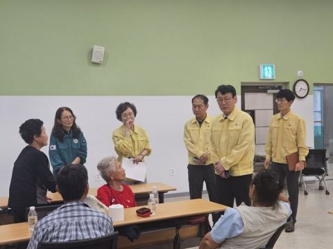 홍종완 충남 부지사, 호우 피해 아산 현장 점검…누적 강수량 165.7㎜ 도내 최고
