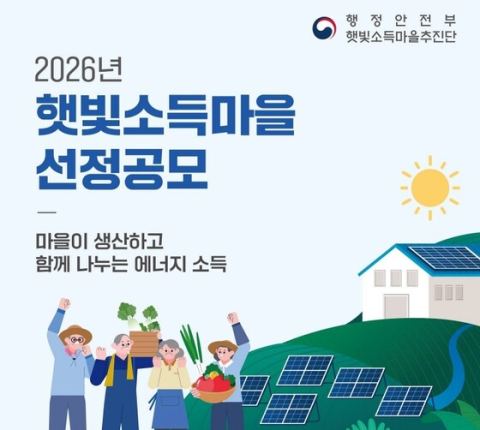 햇빛소득마을 86곳 선정…태양광 설치비 최대 85% 지원, 충남 4곳 포함