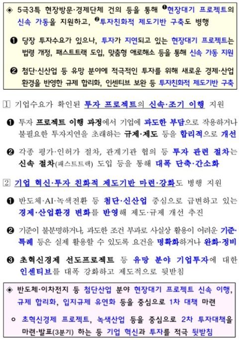 정부, 반도체·이차전지·바이오 규제 혁신…현장대기 프로젝트 4조 원 이상 투자 조기 가동