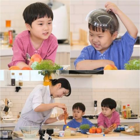 ‘슈퍼맨의 밥상’ 은우·정우, 미쉐린 스타 셰프 김희은과 세 번째 요리 수업