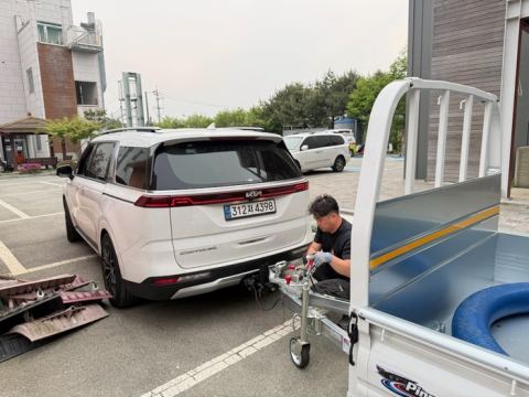충남도, 대형양수기 4대 권역별 전진배치…분당 5500ℓ 배수, 공주·당진소방서 우선 투입
