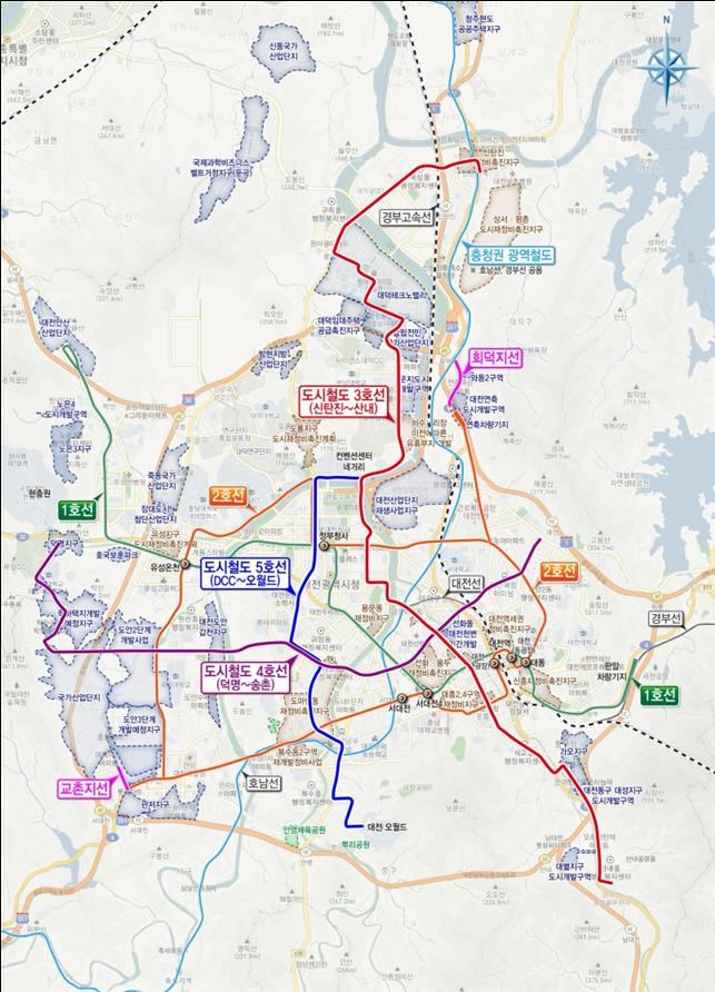 대전광역시, 도시철도망 구축 계획 최종 승인